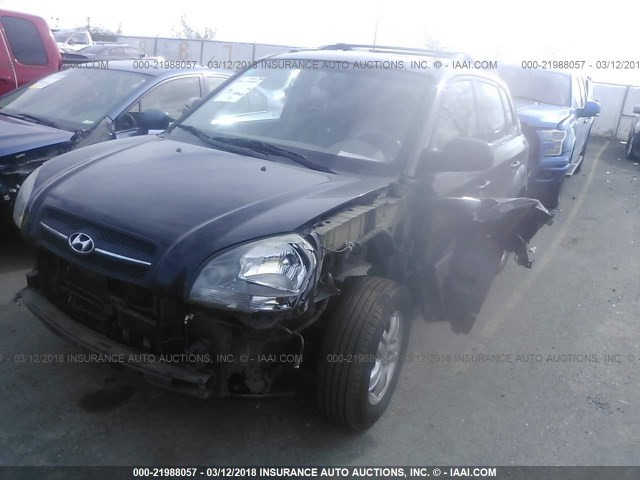 KM8JN72DX6U421056 - 2006 HYUNDAI TUCSON GLS/LIMITED BLACK photo 2