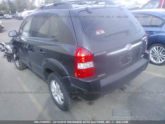 KM8JN72DX6U421056 - 2006 HYUNDAI TUCSON GLS/LIMITED BLACK photo 3