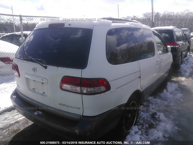 4T3ZF13CX3U515072 - 2003 TOYOTA SIENNA LE/XLE WHITE photo 4