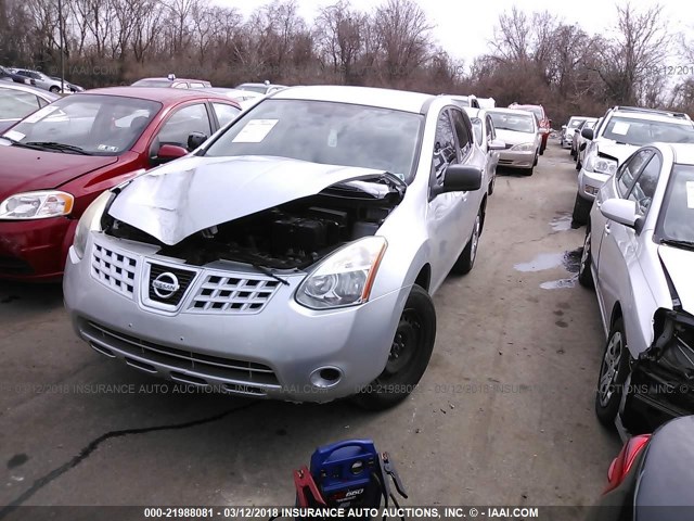 JN8AS58V09W179912 - 2009 NISSAN ROGUE S/SL SILVER photo 2