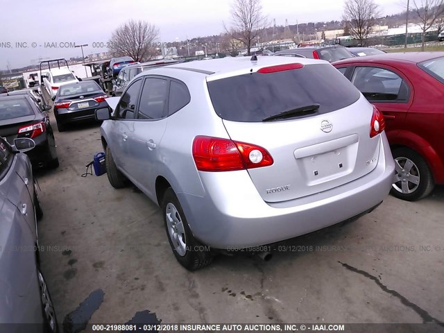 JN8AS58V09W179912 - 2009 NISSAN ROGUE S/SL SILVER photo 3