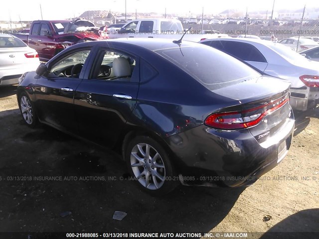 1C3CDFCH7DD151023 - 2013 DODGE DART LIMITED/R/T BLACK photo 3