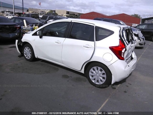 3N1CE2CP3FL350563 - 2015 NISSAN VERSA NOTE S/S PLUS/SV/SL/SR WHITE photo 3