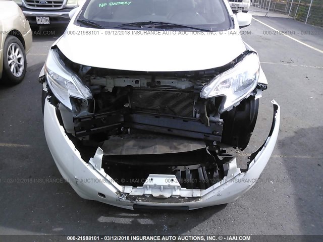 3N1CE2CP3FL350563 - 2015 NISSAN VERSA NOTE S/S PLUS/SV/SL/SR WHITE photo 6
