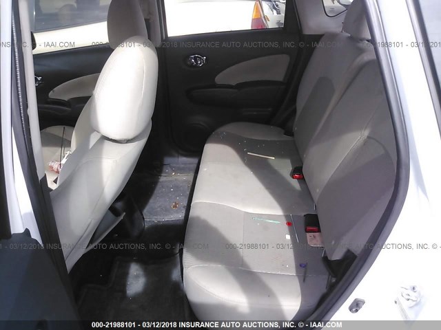 3N1CE2CP3FL350563 - 2015 NISSAN VERSA NOTE S/S PLUS/SV/SL/SR WHITE photo 8