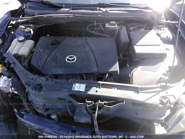 JM1BK12F341122345 - 2004 MAZDA 3 I BLUE photo 10