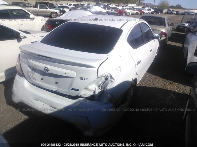 3N1CN7AP2FL923839 - 2015 NISSAN VERSA S/S PLUS/SV/SL WHITE photo 4