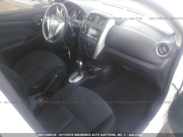 3N1CN7AP2FL923839 - 2015 NISSAN VERSA S/S PLUS/SV/SL WHITE photo 5