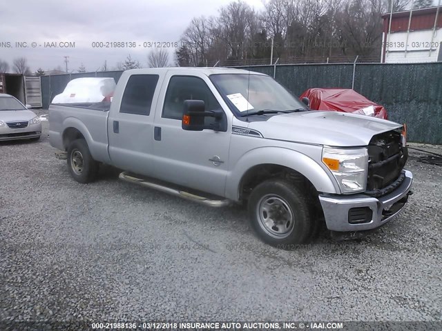 1FT7W2AT7BEB36018 - 2011 FORD F250 SUPER DUTY SILVER photo 1