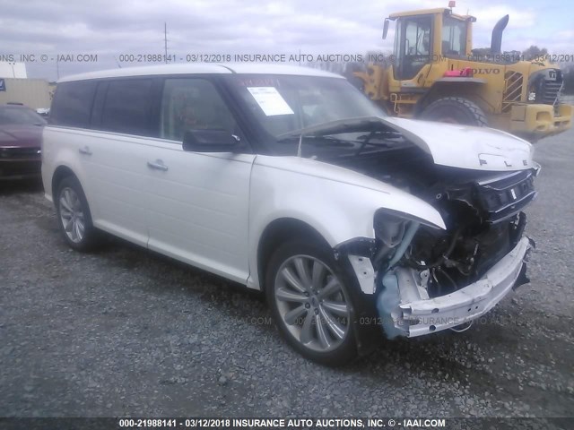 2FMGK5C85FBA11716 - 2015 FORD FLEX SEL WHITE photo 1