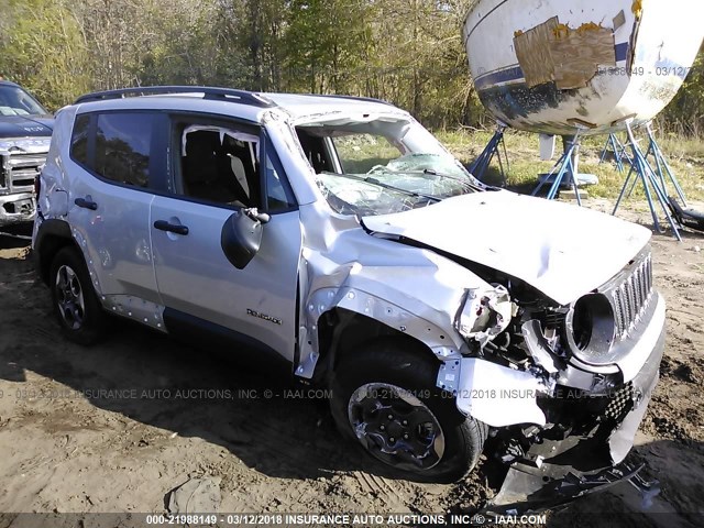 ZACCJBAB7HPG30058 - 2017 JEEP RENEGADE SPORT SILVER photo 6