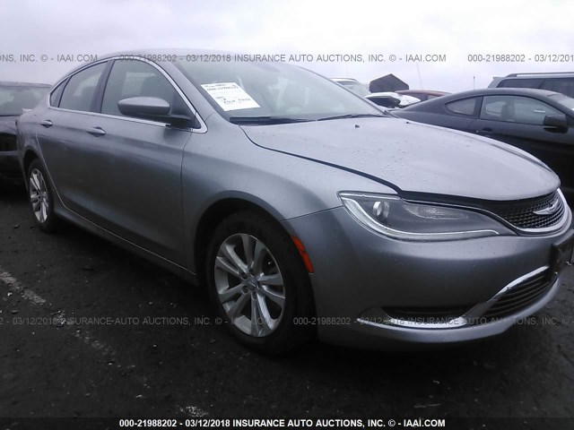 1C3CCCABXFN666367 - 2015 CHRYSLER 200 LIMITED GRAY photo 1