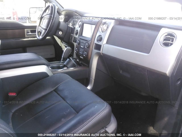 1FTFW1ET7DFB35237 - 2013 FORD F150 SUPERCREW SILVER photo 5