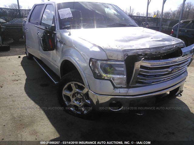 1FTFW1ET7DFB35237 - 2013 FORD F150 SUPERCREW SILVER photo 6