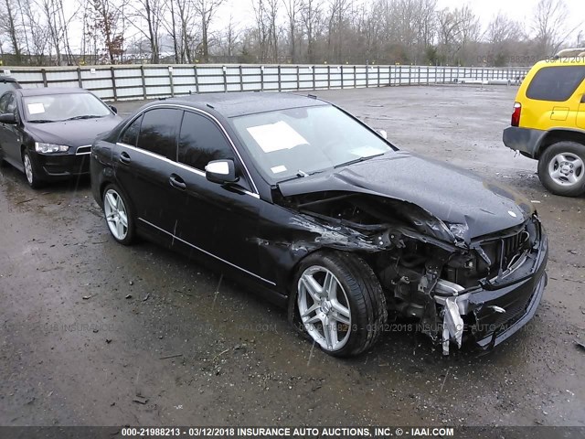 WDDGF56X69R047756 - 2009 MERCEDES-BENZ C 350 BLACK photo 1