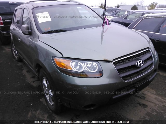 5NMSG13D27H105450 - 2007 HYUNDAI SANTA FE GLS GREEN photo 1