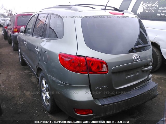 5NMSG13D27H105450 - 2007 HYUNDAI SANTA FE GLS GREEN photo 3