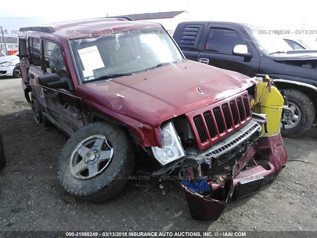 1J8HG48N66C230549 - 2006 JEEP COMMANDER RED photo 1