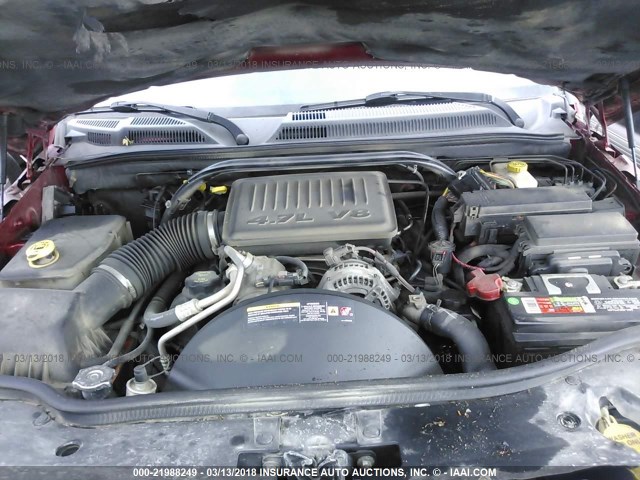 1J8HG48N66C230549 - 2006 JEEP COMMANDER RED photo 10