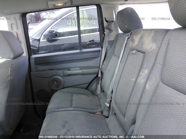 1J8HG48N66C230549 - 2006 JEEP COMMANDER RED photo 8