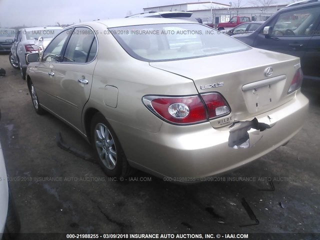 JTHBF30G125021627 - 2002 LEXUS ES 300 GOLD photo 3