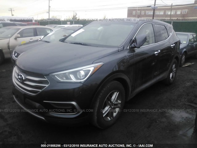 5XYZT3LB2HG497006 - 2017 HYUNDAI SANTA FE SPORT  BLACK photo 2