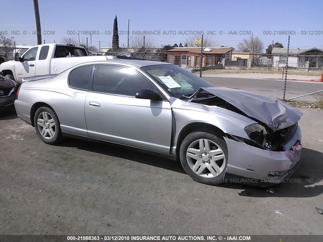 2G1WN151569321347 - 2006 CHEVROLET MONTE CARLO LTZ SILVER photo 1