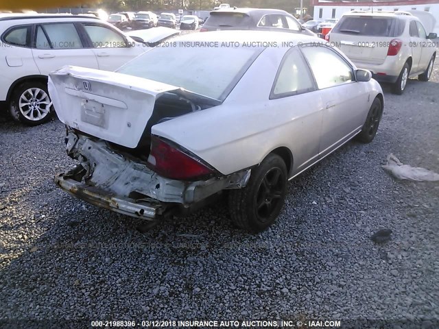 1HGEM22961L121425 - 2001 HONDA CIVIC SI/EX SILVER photo 4