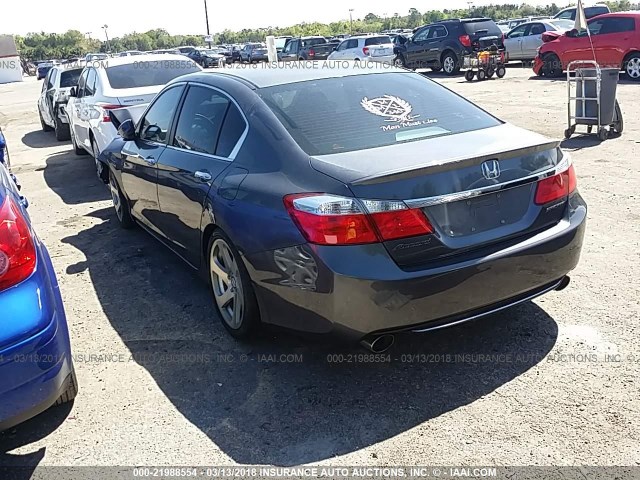 1HGCR2E5XDA058671 - 2013 HONDA ACCORD SPORT 灰色 照片 3