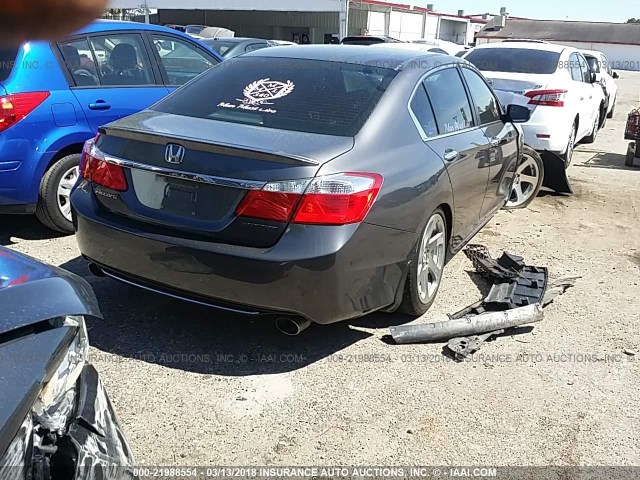 1HGCR2E5XDA058671 - 2013 HONDA ACCORD SPORT 灰色 照片 4