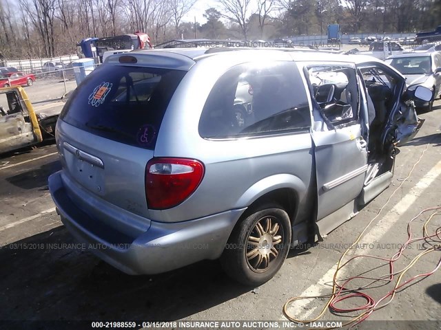 2A4GP54L06R885157 - 2006 CHRYSLER TOWN & COUNTRY TOURING BLUE photo 4