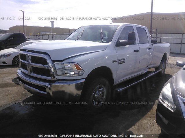 3C6TR5HT1DG541260 - 2013 RAM 2500 ST WHITE photo 2