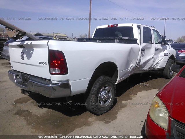 3C6TR5HT1DG541260 - 2013 RAM 2500 ST WHITE photo 4