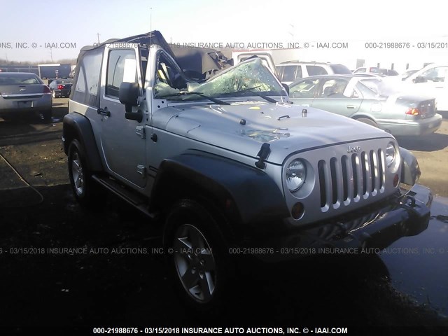 1J4AA2D1XAL229280 - 2010 JEEP WRANGLER SPORT ვერცხლისფერი ფოტო 1