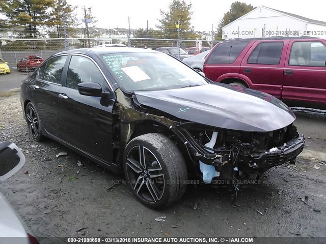 1HGCR2F57HA159770 - 2017 HONDA ACCORD SPORT 黑色 照片 1