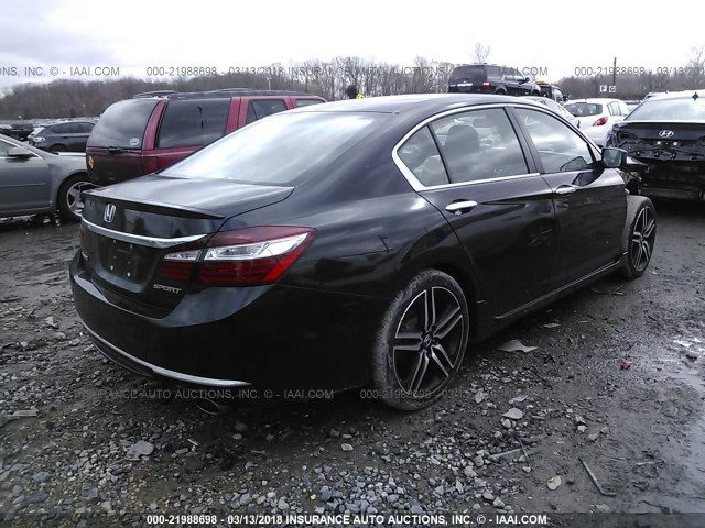 1HGCR2F57HA159770 - 2017 HONDA ACCORD SPORT 黑色 照片 4