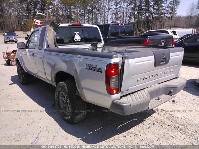 1N6ED26T34C450475 - 2004 NISSAN FRONTIER KING CAB XE V6 SILVER photo 3