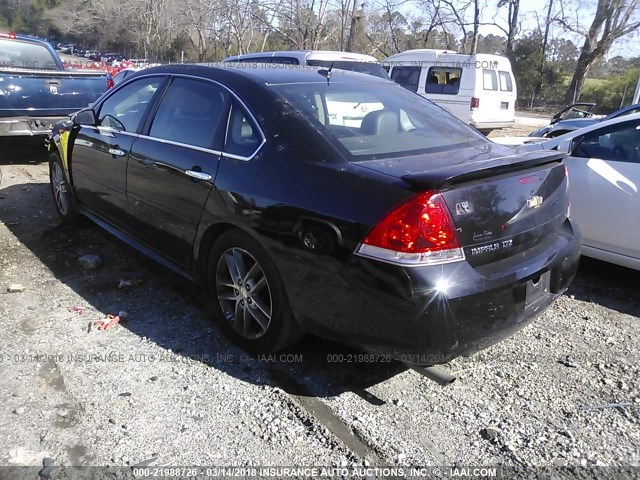 2G1WC5E34E1153700 - 2014 CHEVROLET IMPALA LIMITED LTZ BLACK photo 3