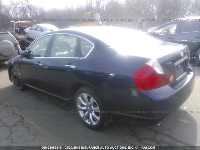 JNKAY01F07M460521 - 2007 INFINITI M35 SPORT BLUE photo 3