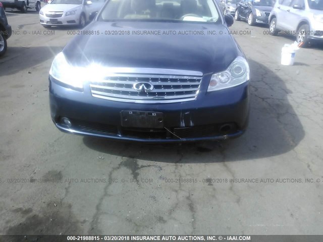 JNKAY01F07M460521 - 2007 INFINITI M35 SPORT BLUE photo 6