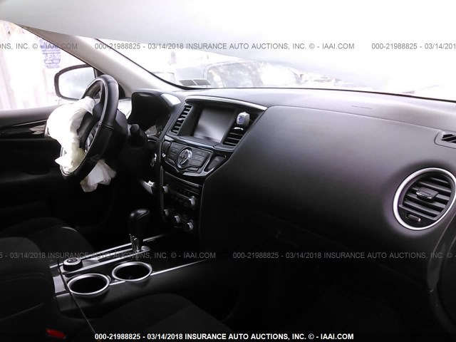 5N1AR2MM7FC643449 - 2015 NISSAN PATHFINDER S/SV/SL/PLATINUM 红色 照片 5