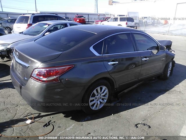 1N4AL3AP5DN588775 - 2013 NISSAN ALTIMA 2.5/S/SV/SL BROWN photo 4