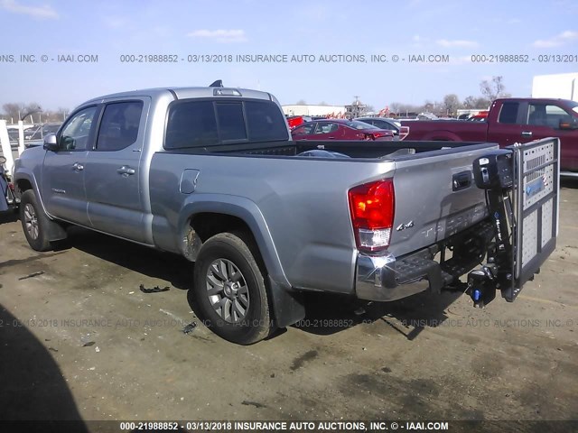 5TFDZ5BN9HX027553 - 2017 TOYOTA TACOMA DBL CAB/SR5/TRD SPORT/OR SILVER photo 3