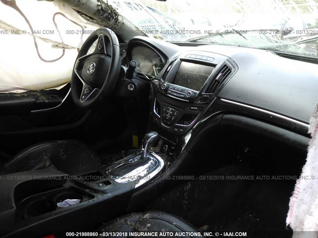 2G4GK5EX6E9266255 - 2014 BUICK REGAL BLACK photo 5