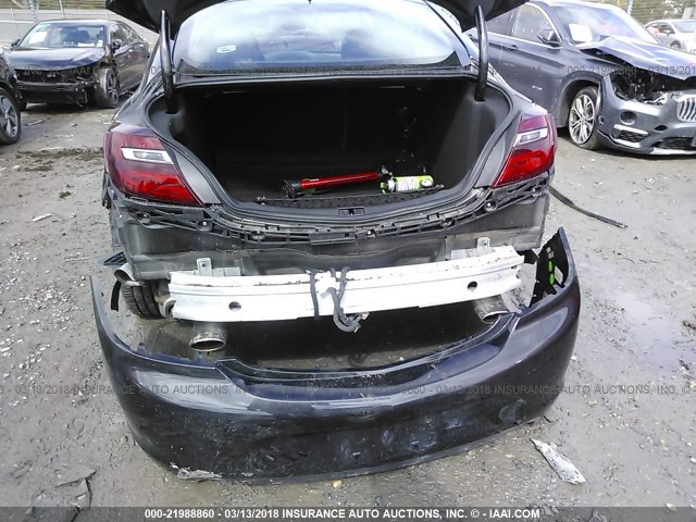 2G4GK5EX6E9266255 - 2014 BUICK REGAL BLACK photo 6