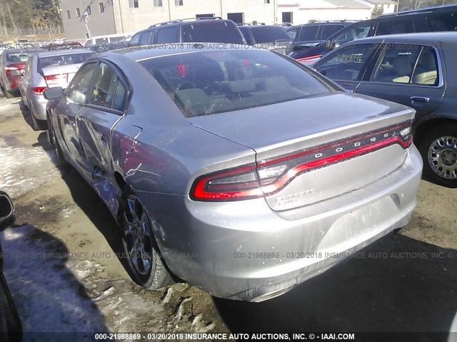 2C3CDXFG7FH787620 - 2015 DODGE CHARGER SE GRAY photo 3