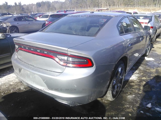 2C3CDXFG7FH787620 - 2015 DODGE CHARGER SE GRAY photo 4