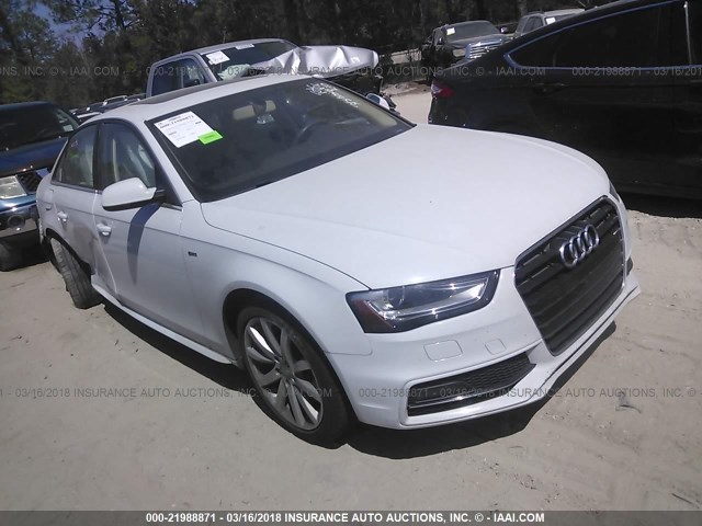 WAUAFAFL5EN036722 - 2014 AUDI A4 PREMIUM WHITE photo 1