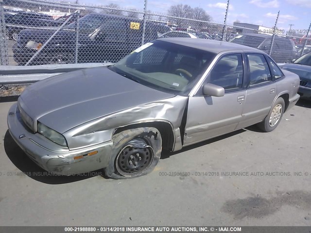 2G4WB52K0T1505217 - 1996 BUICK REGAL CUSTOM GOLD photo 2