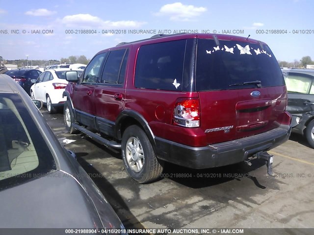 1FMRU15WX4LB71126 - 2004 FORD EXPEDITION XLT RED photo 3